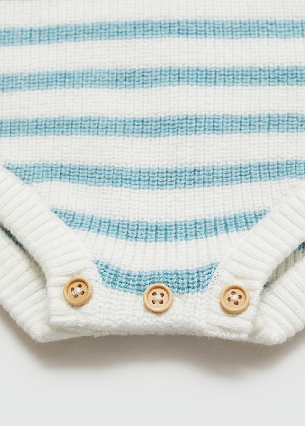 Striped knitted romper - Details of the article 8