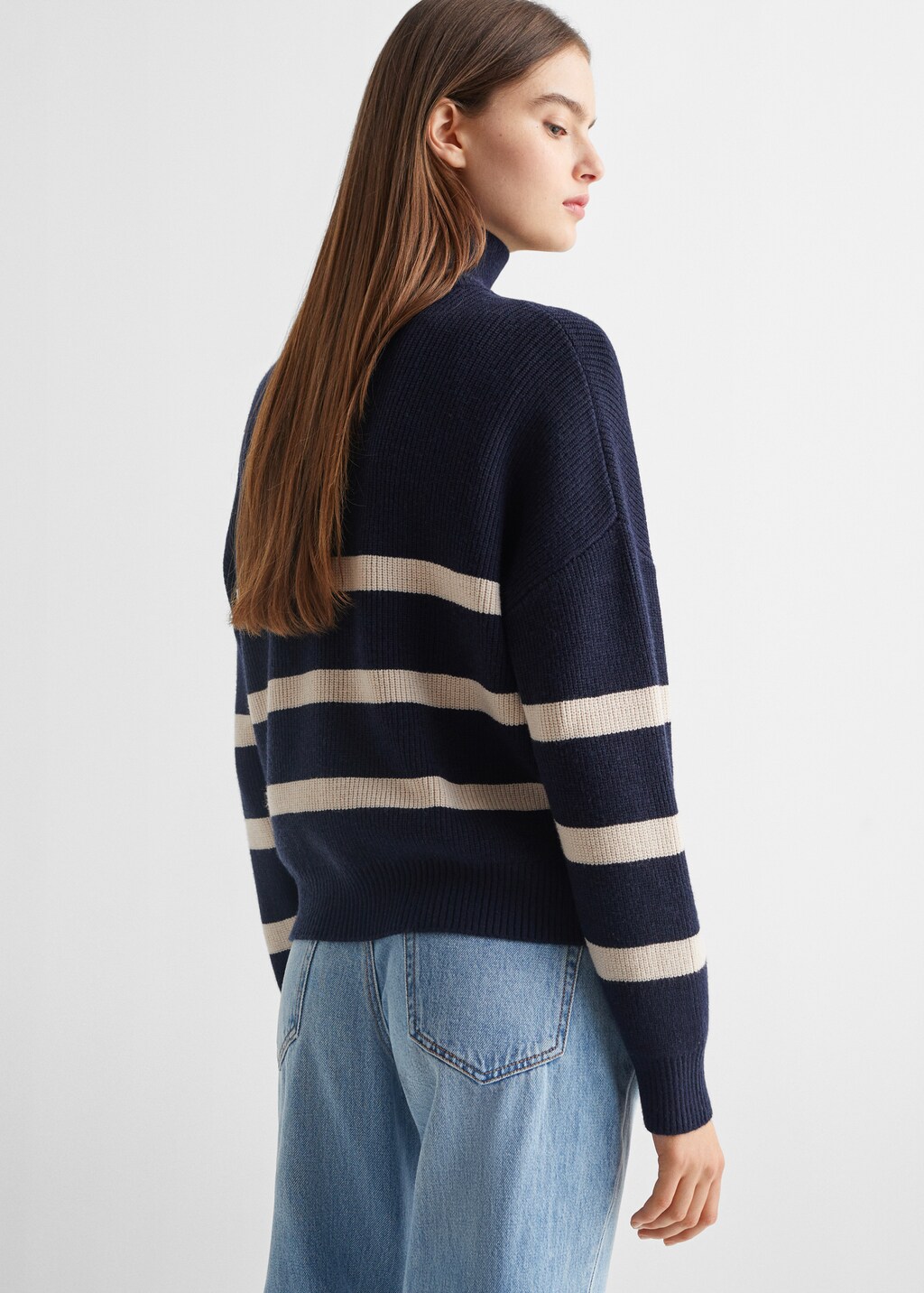 Zip knit sweater - Reverse of the article