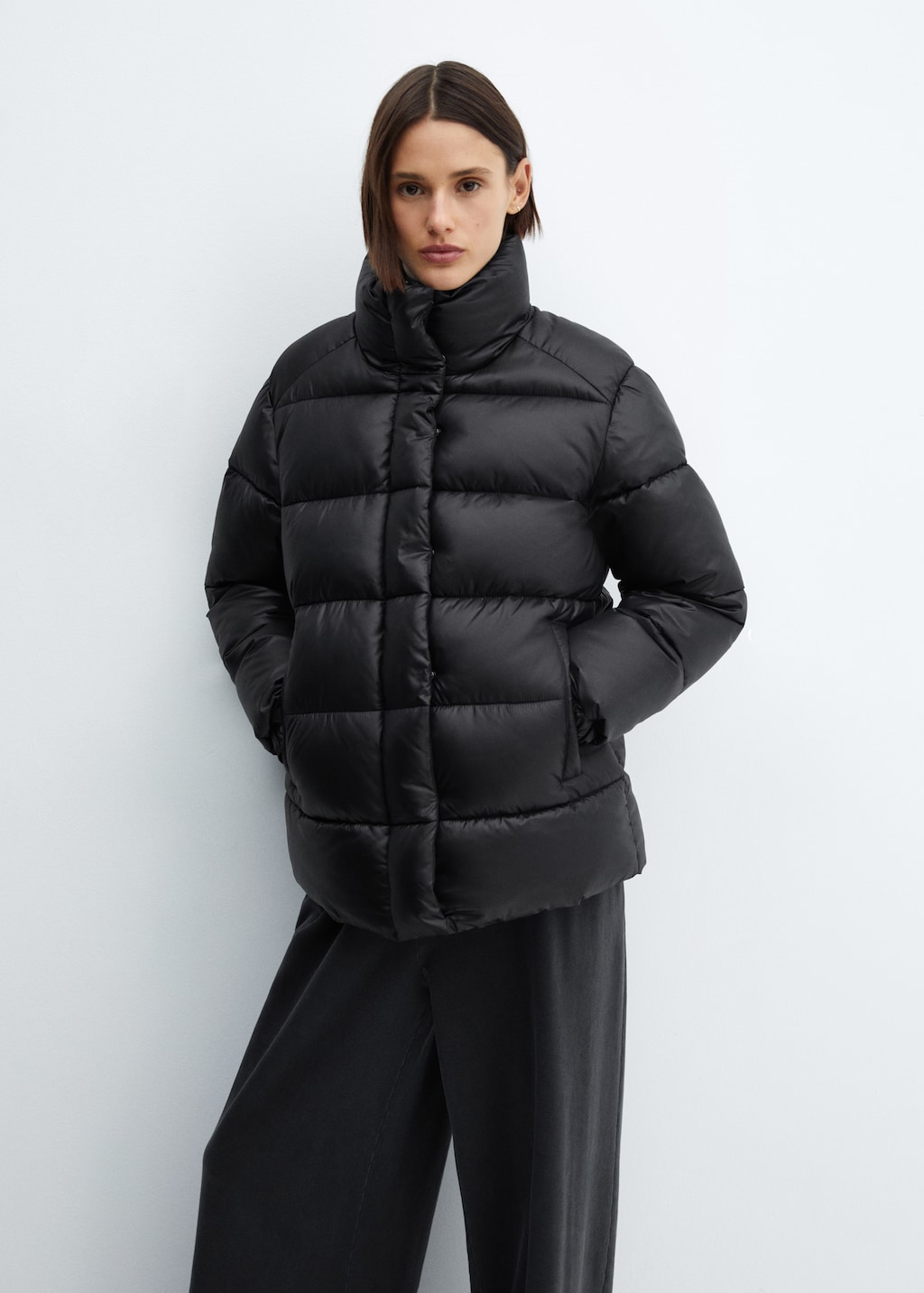 Water-repellent quilted coat - Medium plane