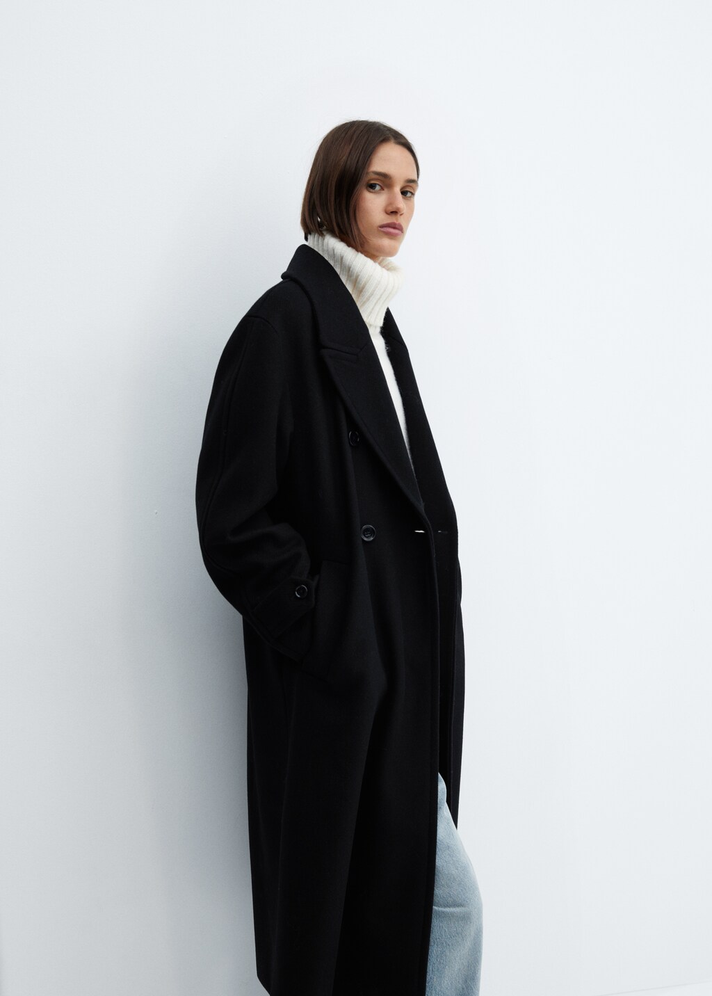 Oversize wool coat - Details of the article 2