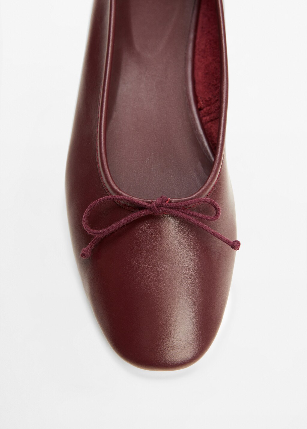 Leather ballet flats with bow - Details of the article 2