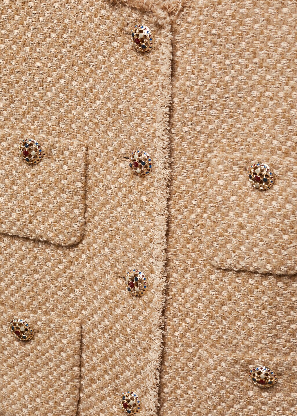 Tweed jacket with jewel buttons - Details of the article 8