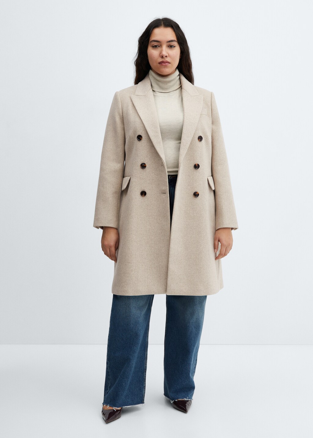 Double-breasted wool coat - Details of the article 3