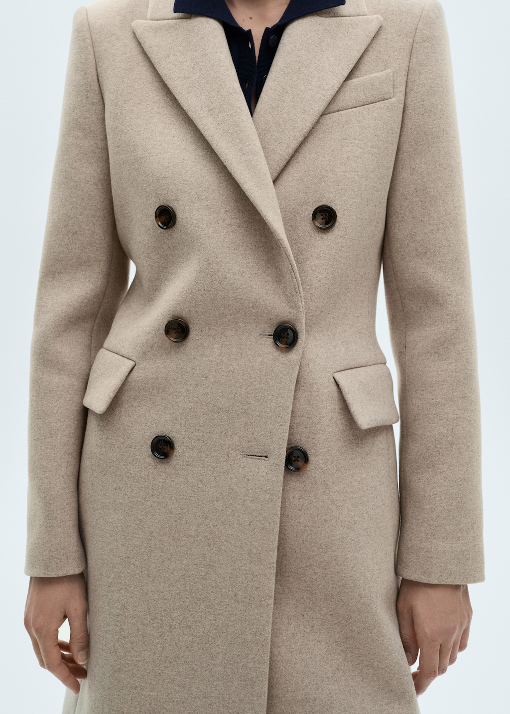 Double-breasted wool coat - Details of the article 6