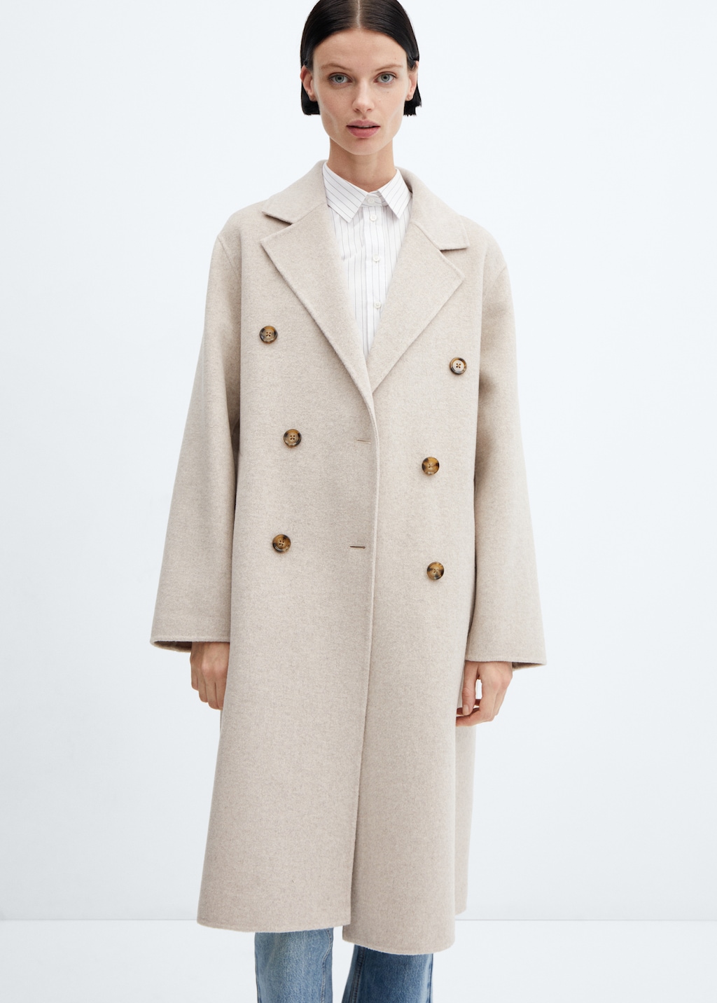 Handmade oversized wool coat Women MANGO OUTLET United Kingdom