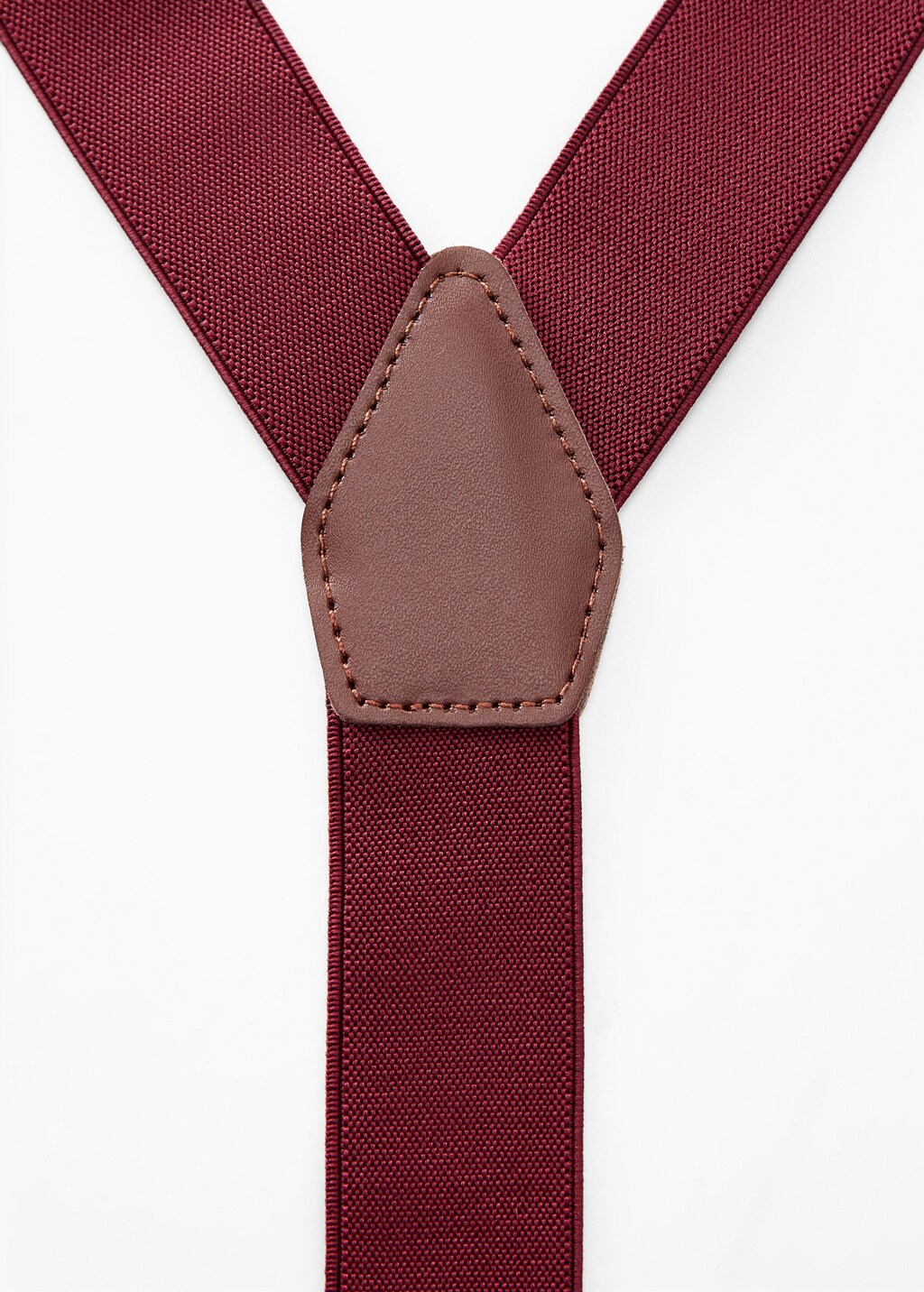 Adjustable elastic straps with leather details - Medium plane