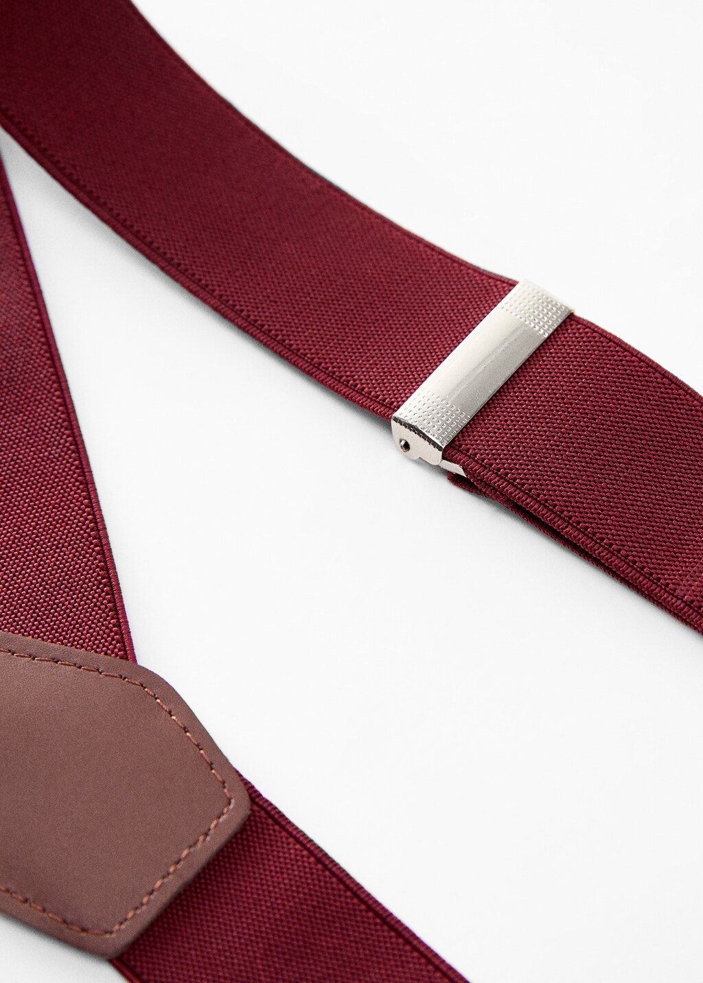 Adjustable elastic straps with leather details - Details of the article 2