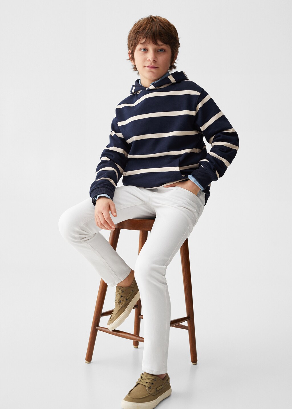 Striped jeans boys online