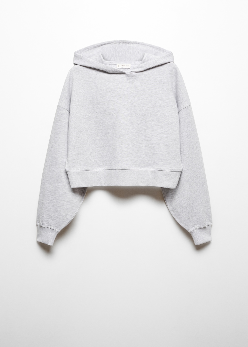 Cropped cotton sweatshirt sale