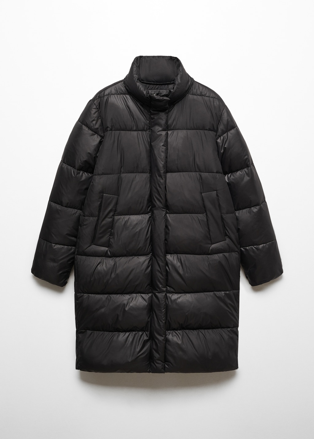 Detachable hood quilted coat - Details of the article 8