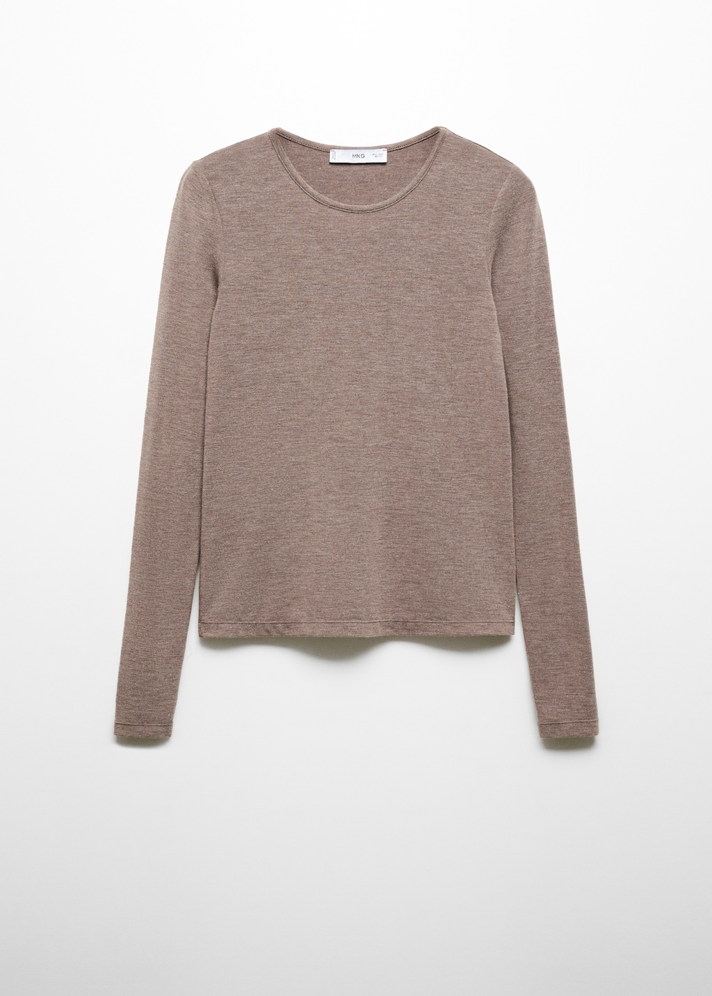 Round-neck knitted t-shirt - Article without model