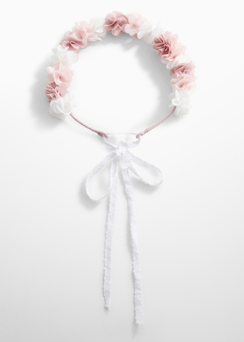 Headband with embossed flowers - Article without model