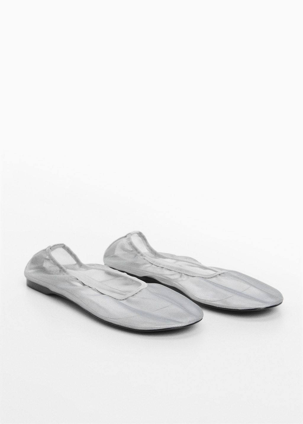 Semi-transparent mesh ballet flats - Medium plane