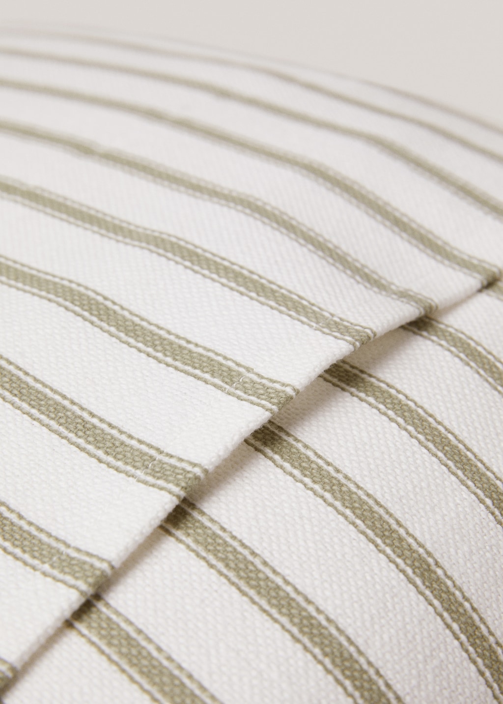 Striped cotton cushion cover 45x45cm - Details of the article 2