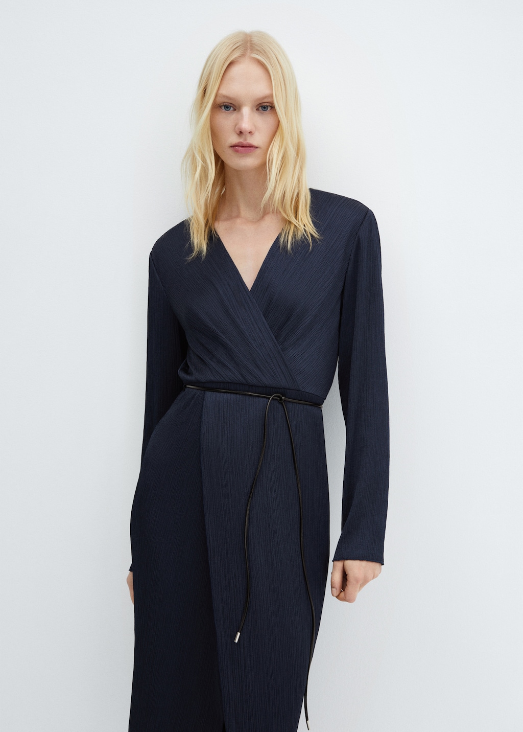 Belt wrap dress