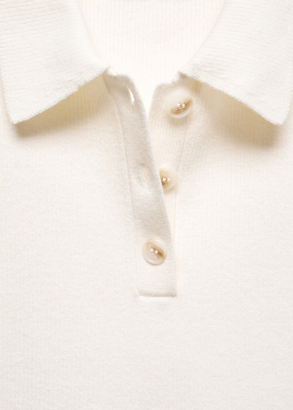 Knitted gilet with button collar - Details of the article 8