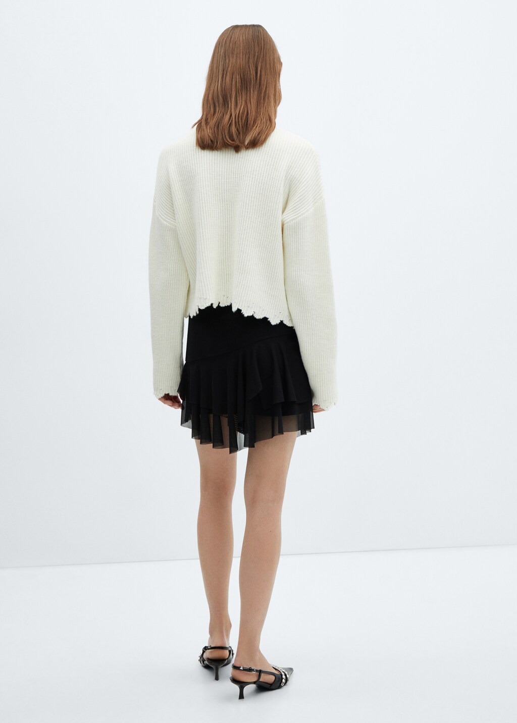 Asymmetrical skirt - Reverse of the article