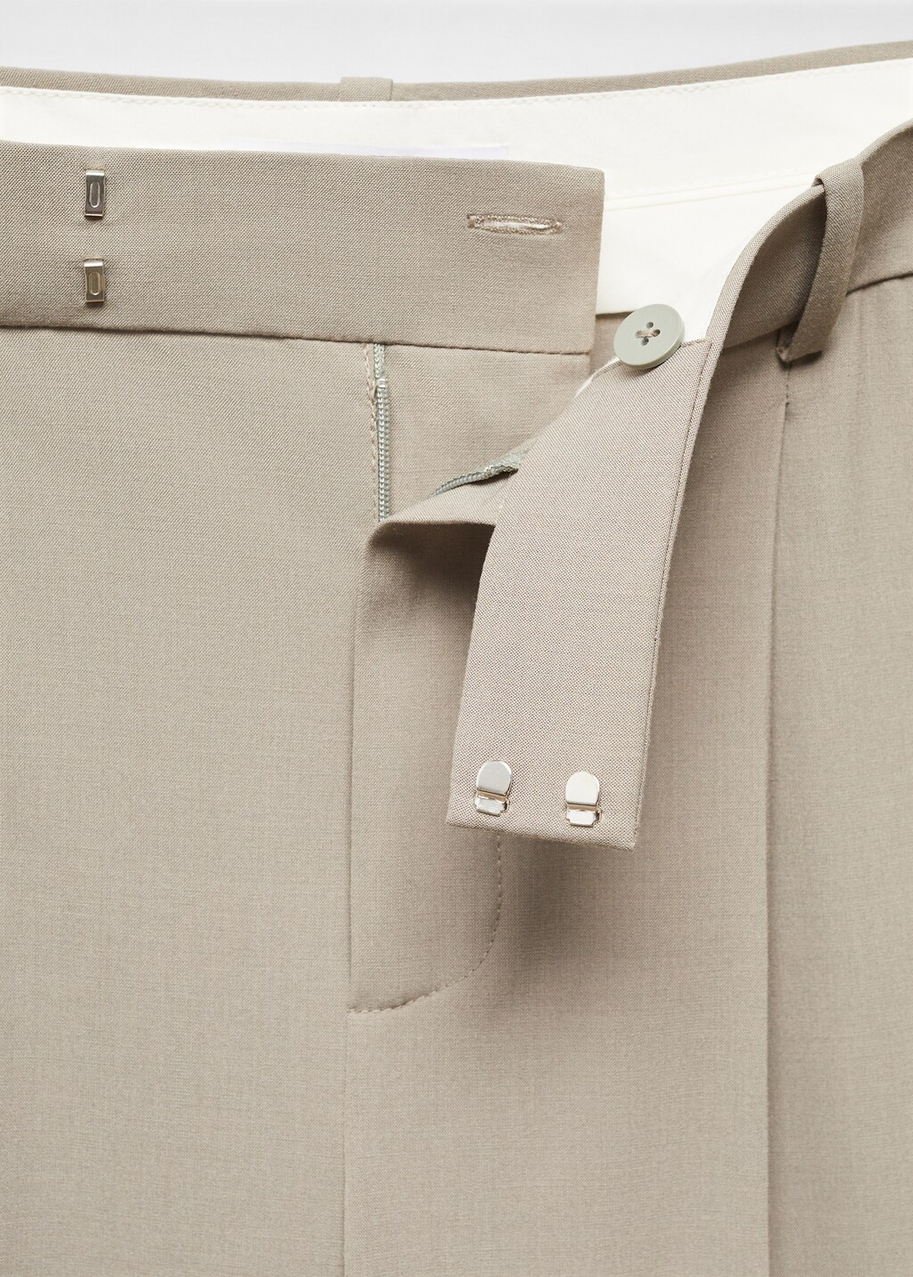 Wideleg pleated trousers - Details of the article 8