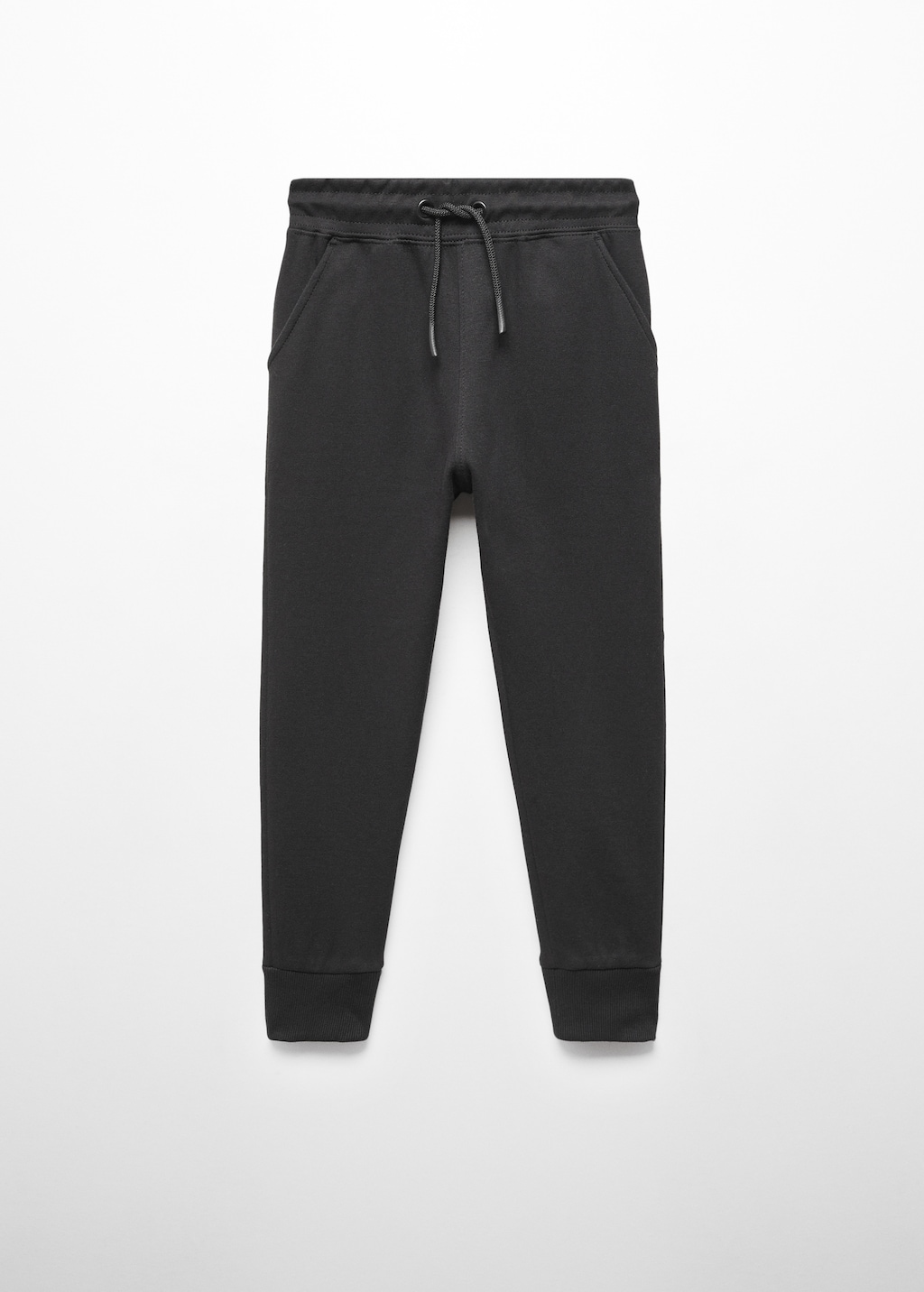 Plush cotton jogger trousers