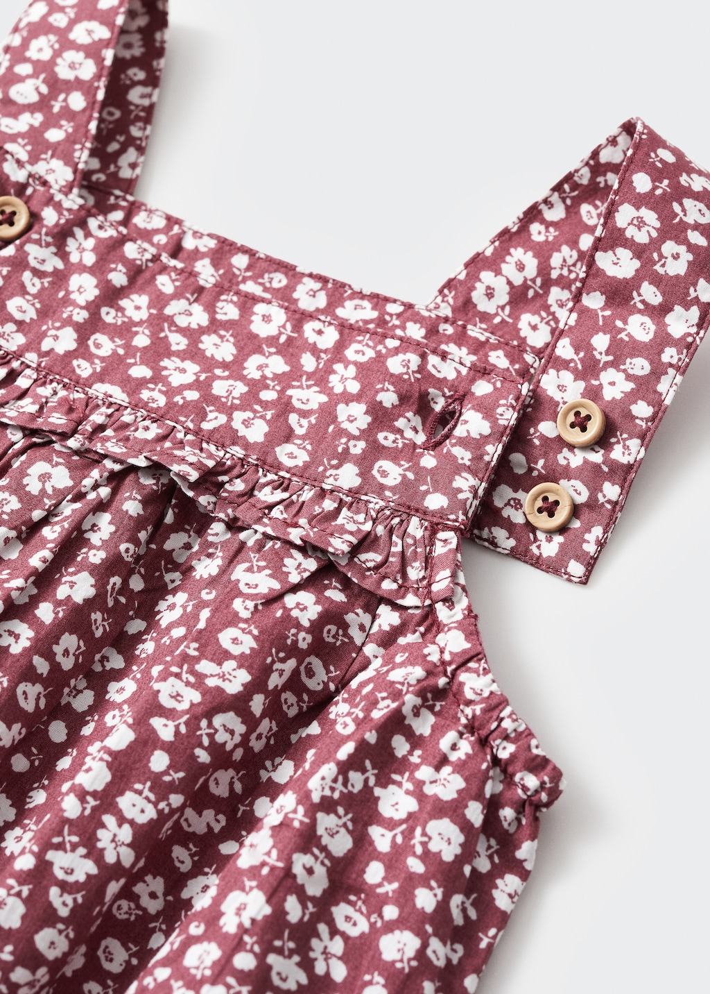 Cotton floral romper - Details of the article 8