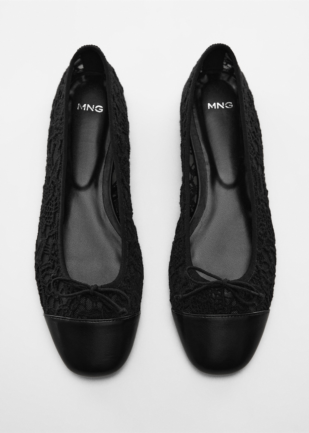 Lace ballet flats with bow - Details of the article 5