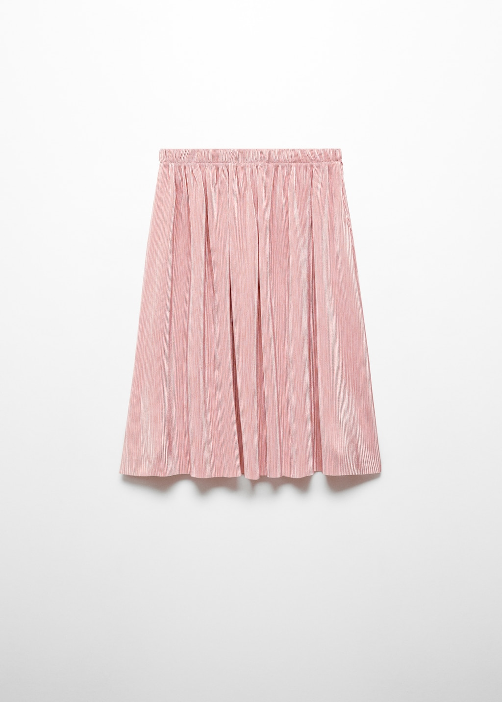 Pleated lurex skirt - Reverse of the article