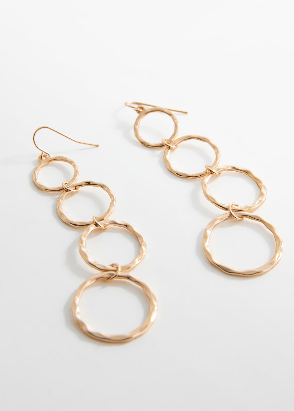 Long circle earrings - Medium plane