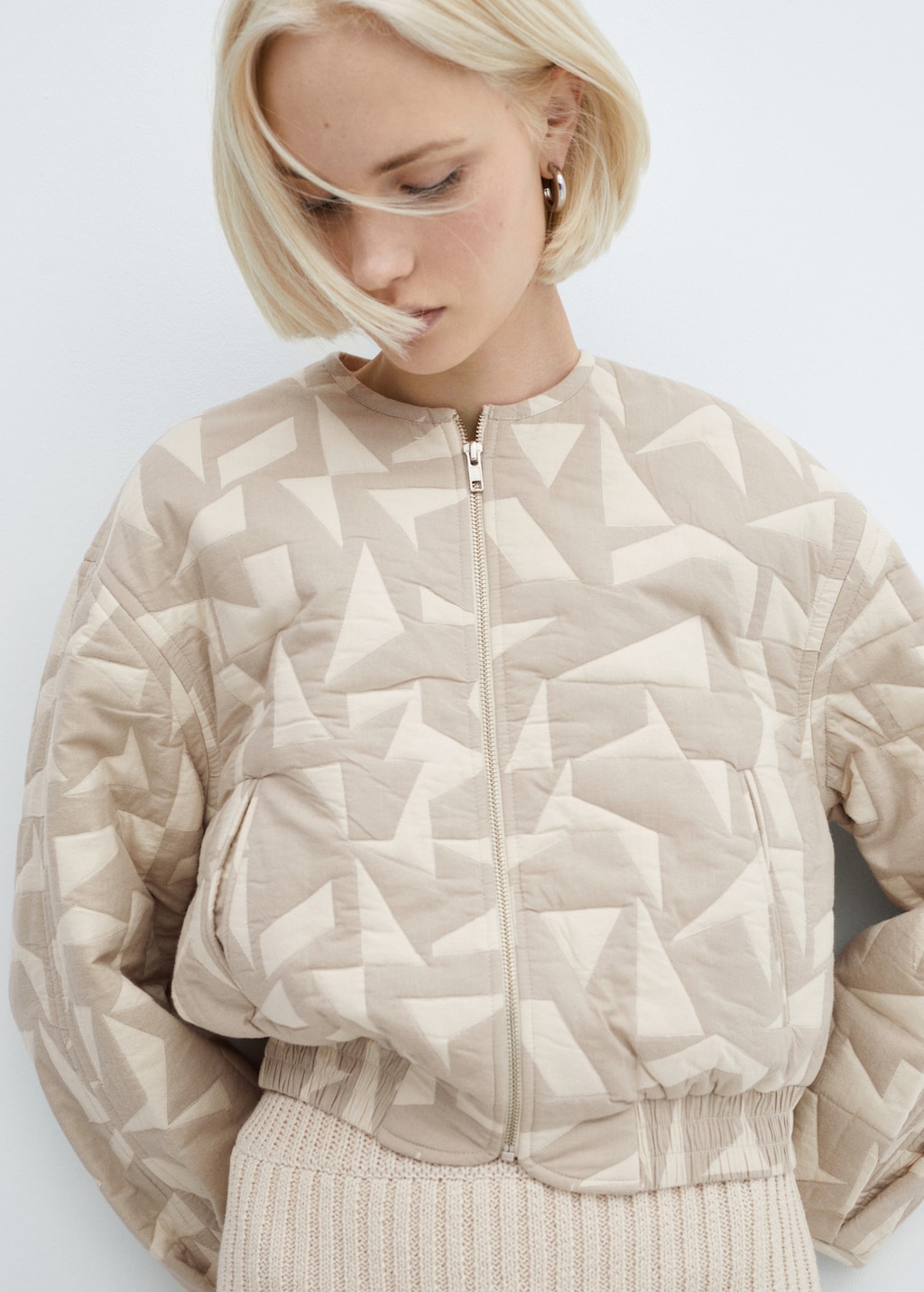 Cotton quilted jacket - Medium plane