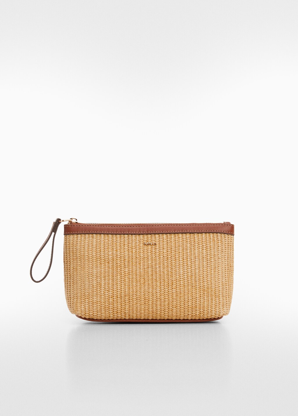 Raffia effect toiletry bag - Article without model