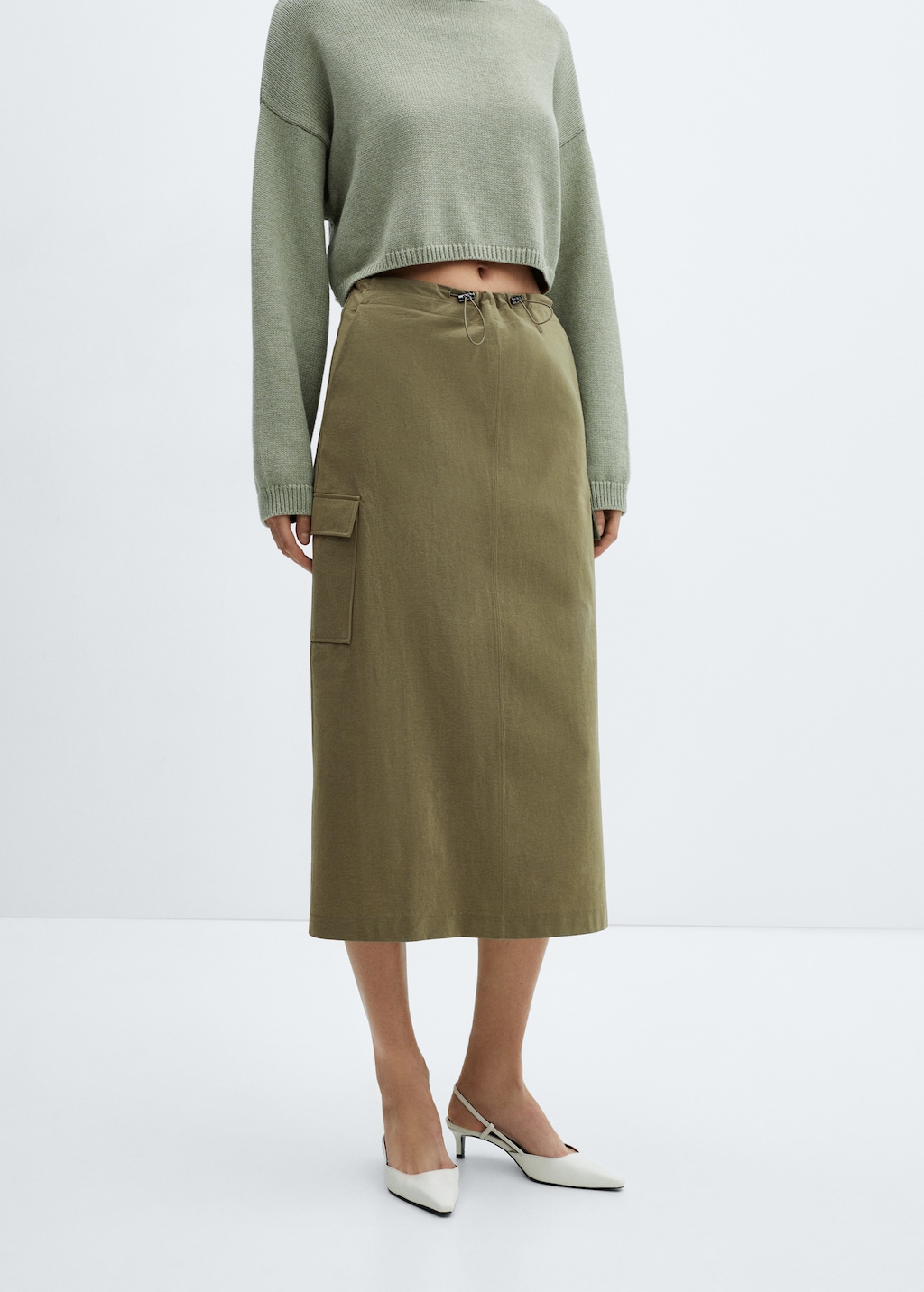 Midi-skirt with cargo pockets - Details of the article 6