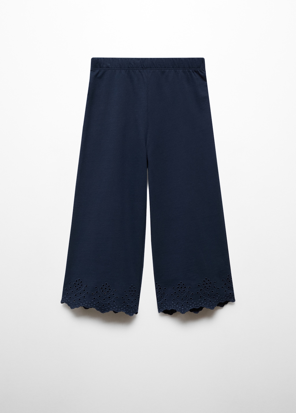 Embroidered cotton trousers - Article without model