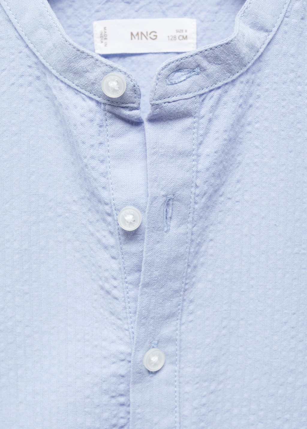 Camisa regular fit coll mao - Detall de l'article 8