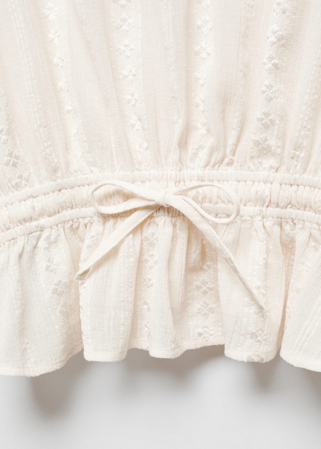 Embroidered puff-sleeve blouse - Details of the article 8