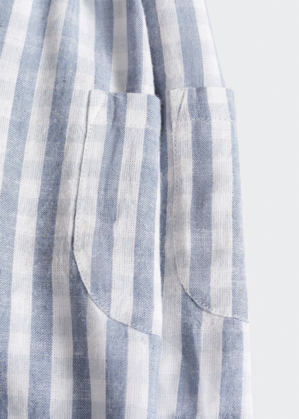 Gingham-check dungarees - Details of the article 0