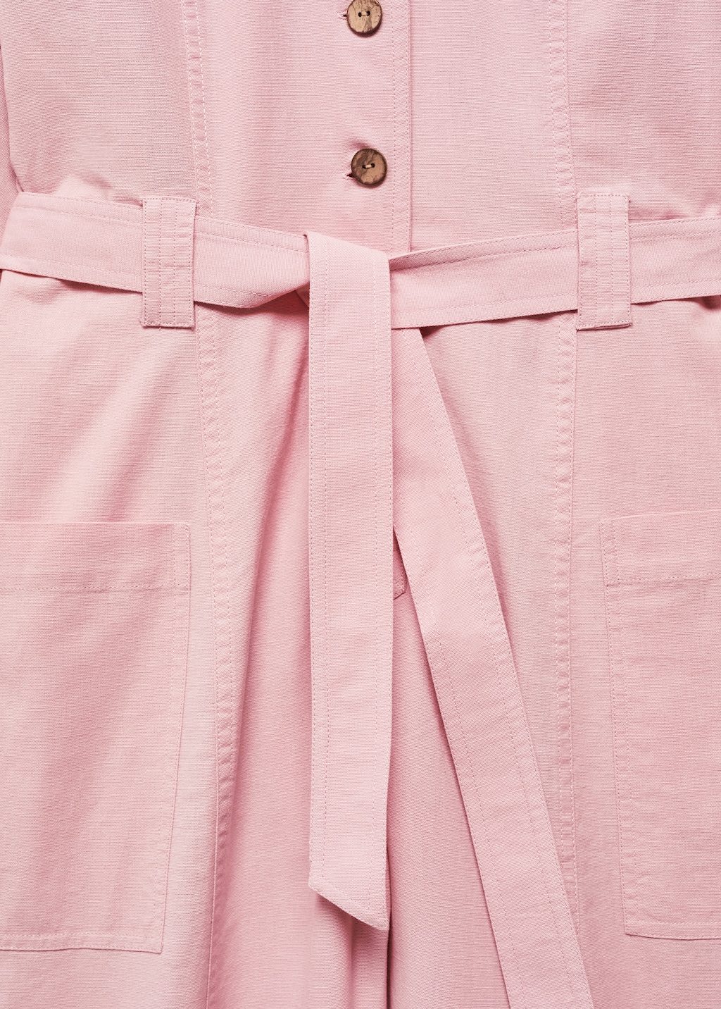 Buttoned long jumpsuit - Details of the article 8