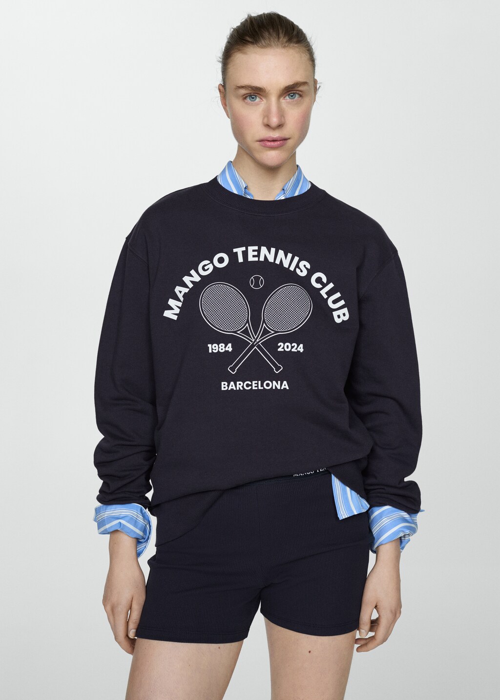 Printed message sweatshirt - Medium plane