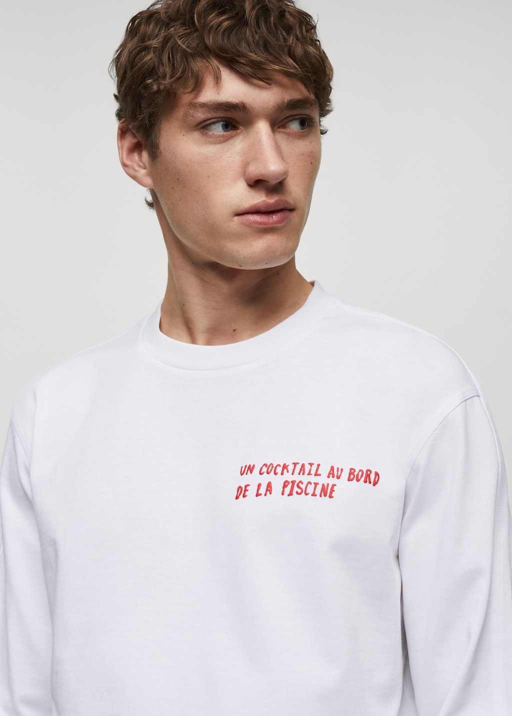 100% cotton sweatshirt with printed drawing - Details of the article 1