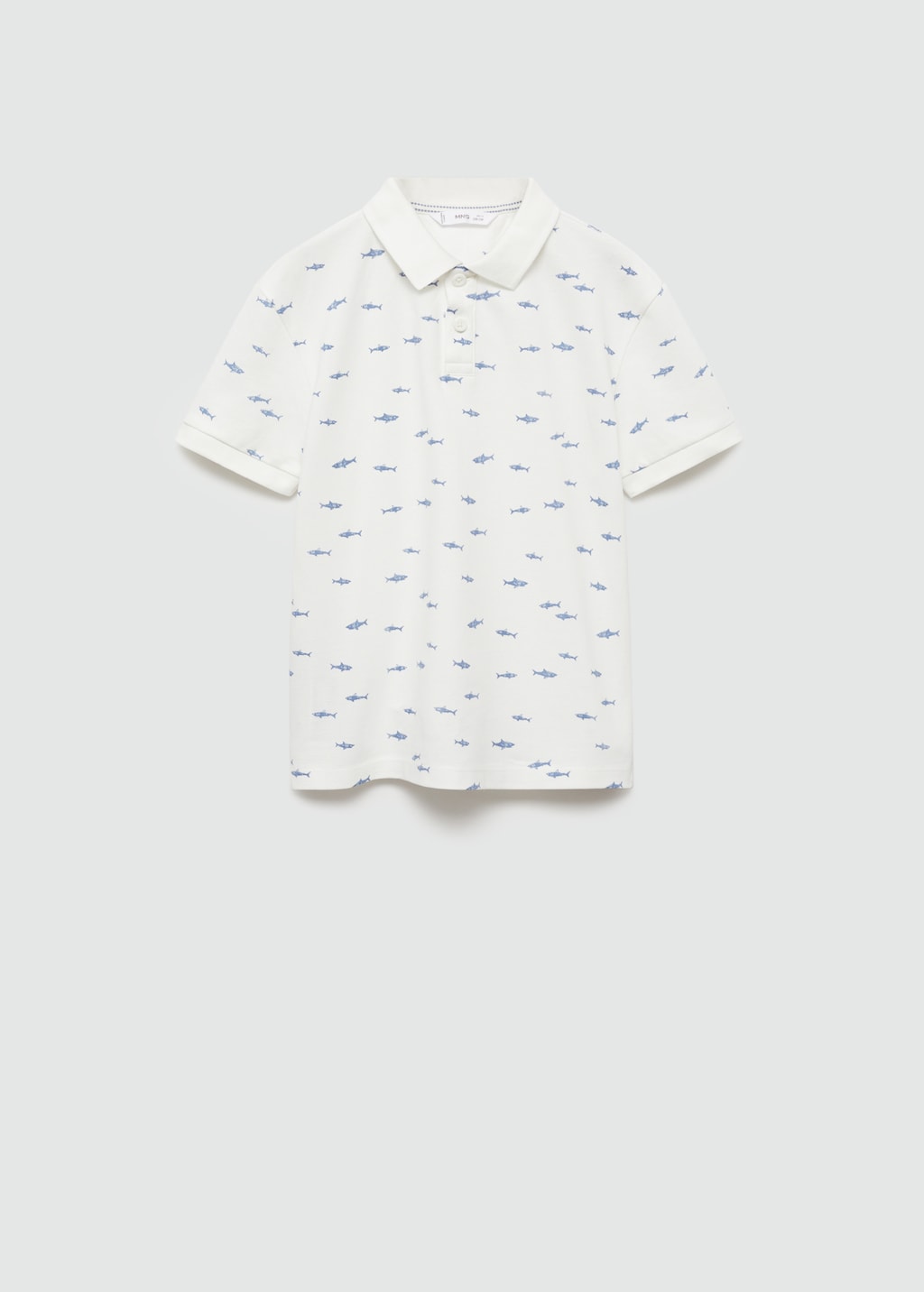 Shark-print polo shirt - Article without model