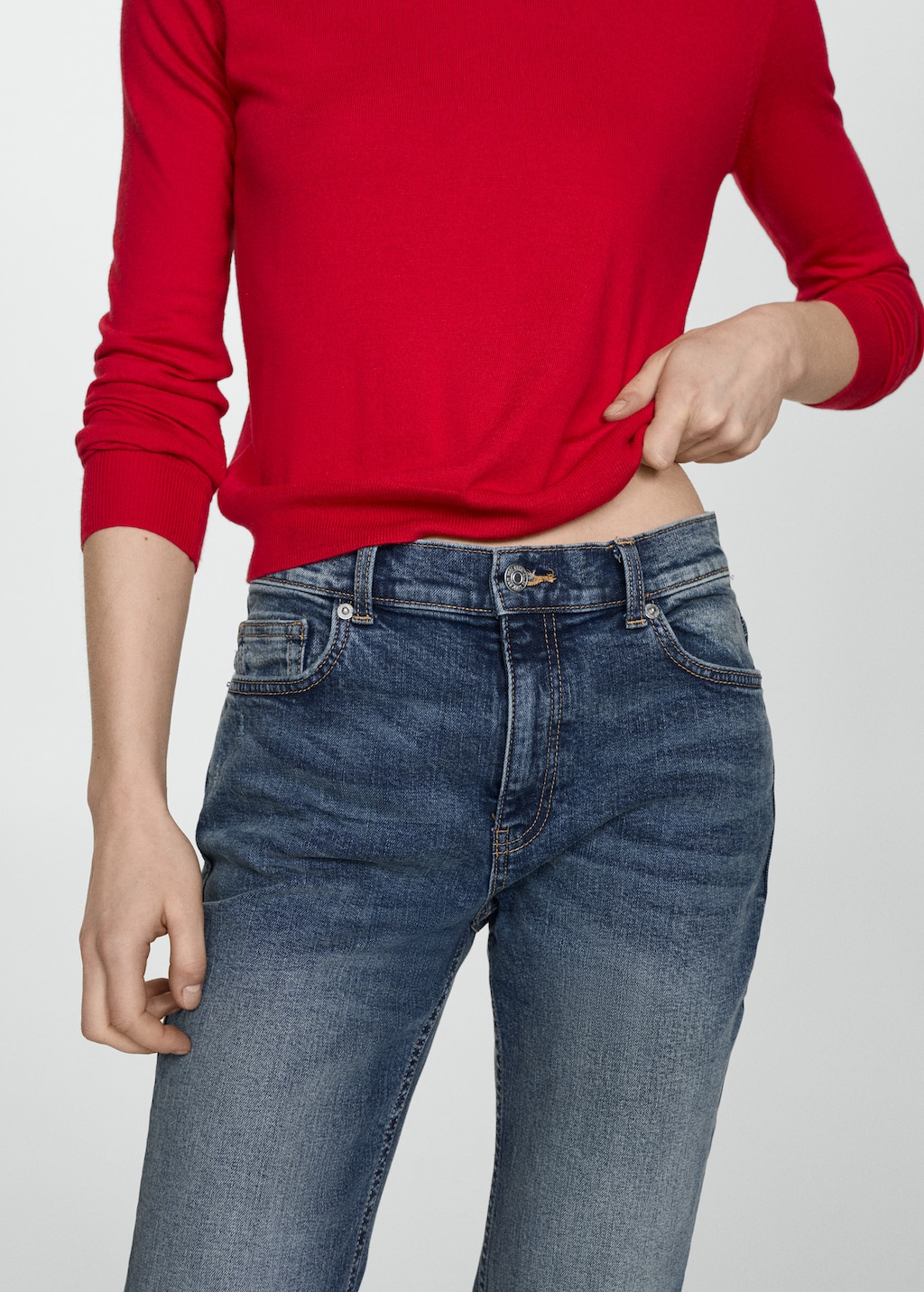 High-waist flared jeans - Details of the article 6