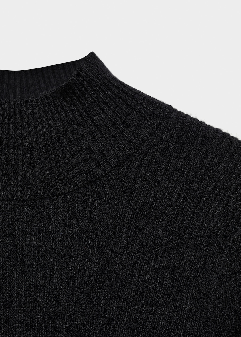 Perkins-neck ribbed dress - Details of the article 8