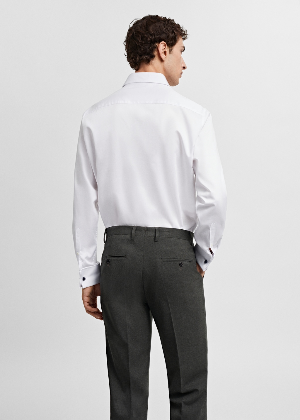 Camisa vestit regular fit botons de puny - Revers de l'article