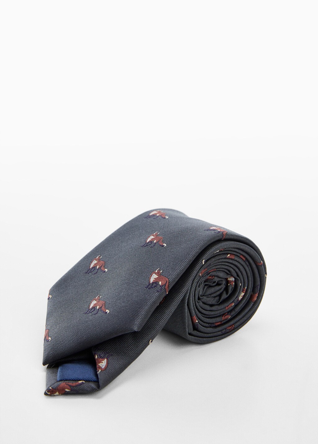 Tie with animals print - Medium plane