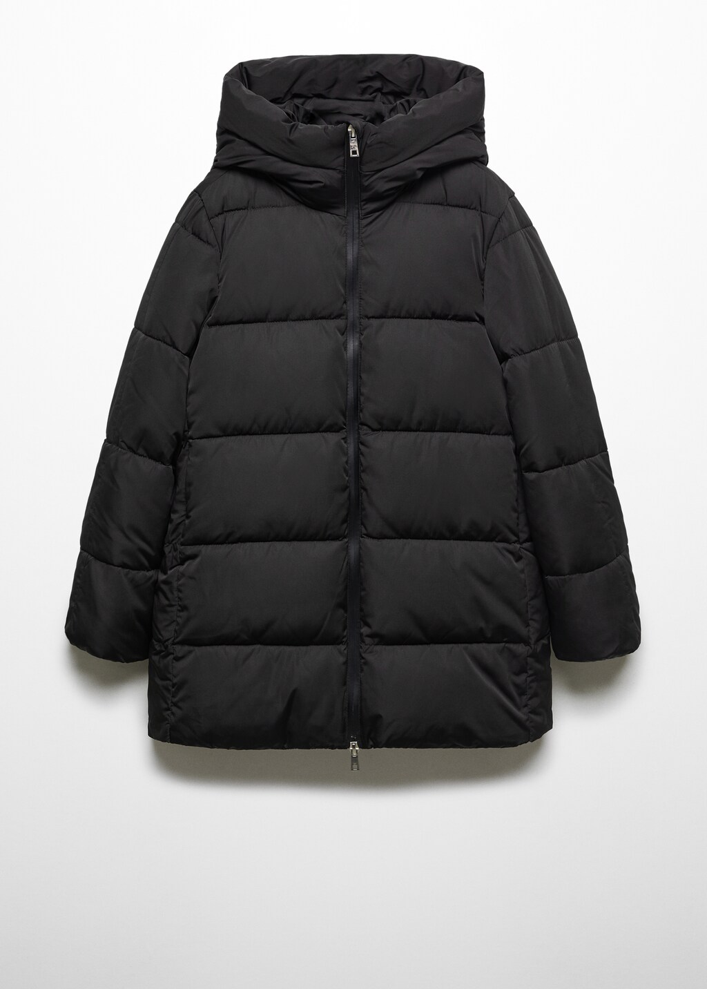 Hood quilted coat - Article without model