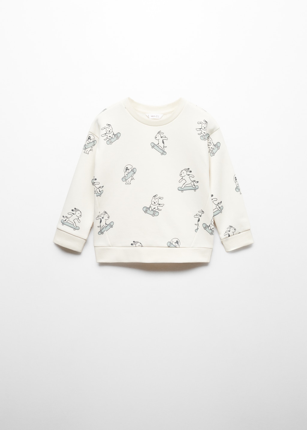 Printed cotton sweatshirt - Article without model