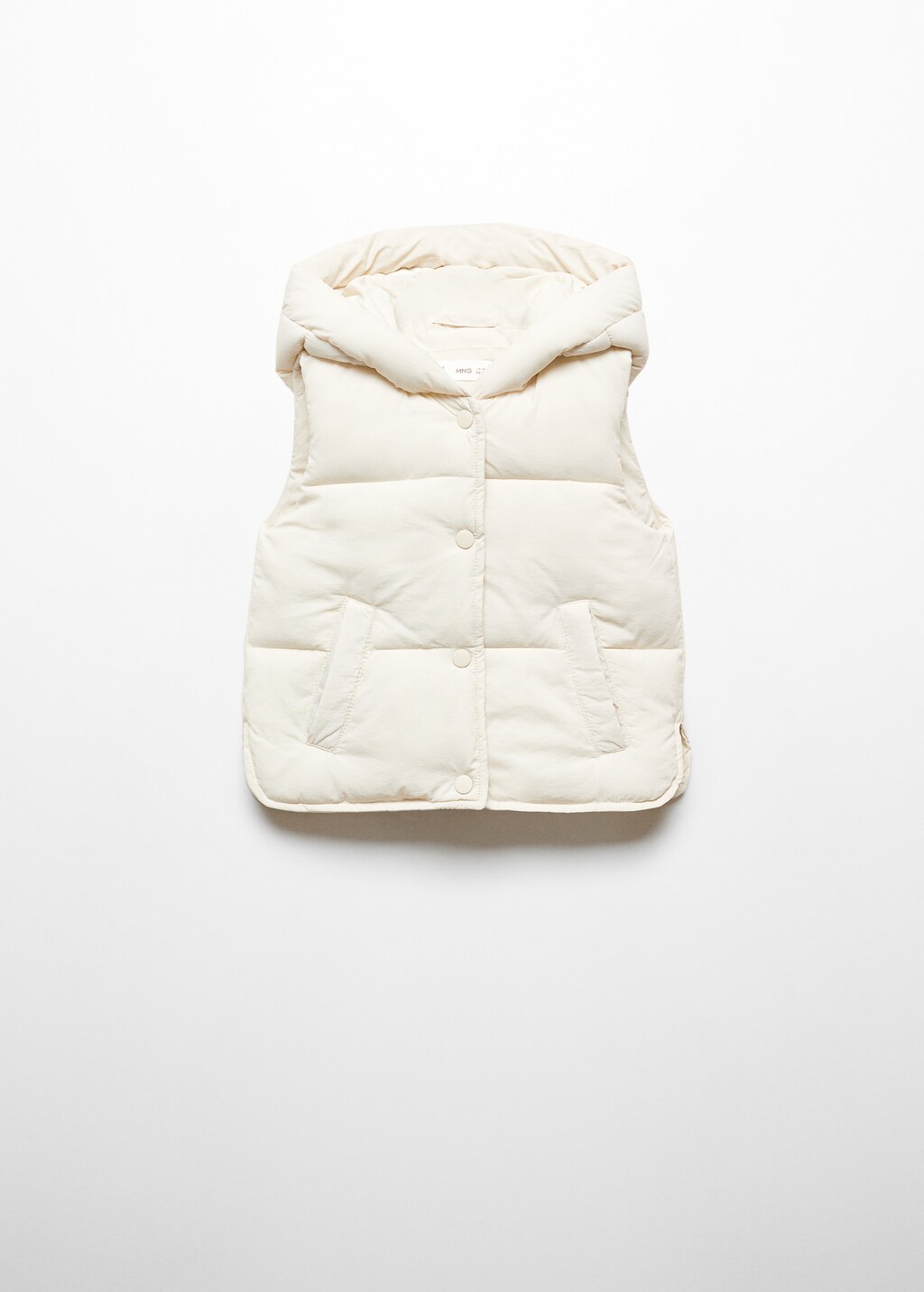 Quilted gilet with hood - Article without model