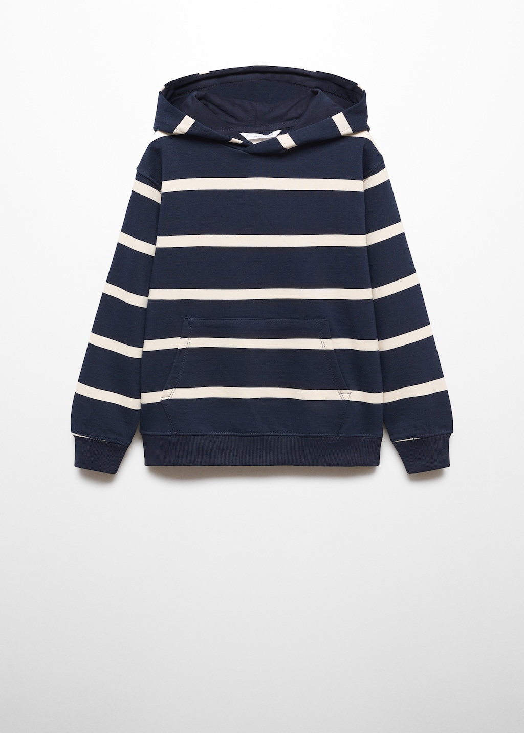 Striped hooded sweatshirt - Article without model