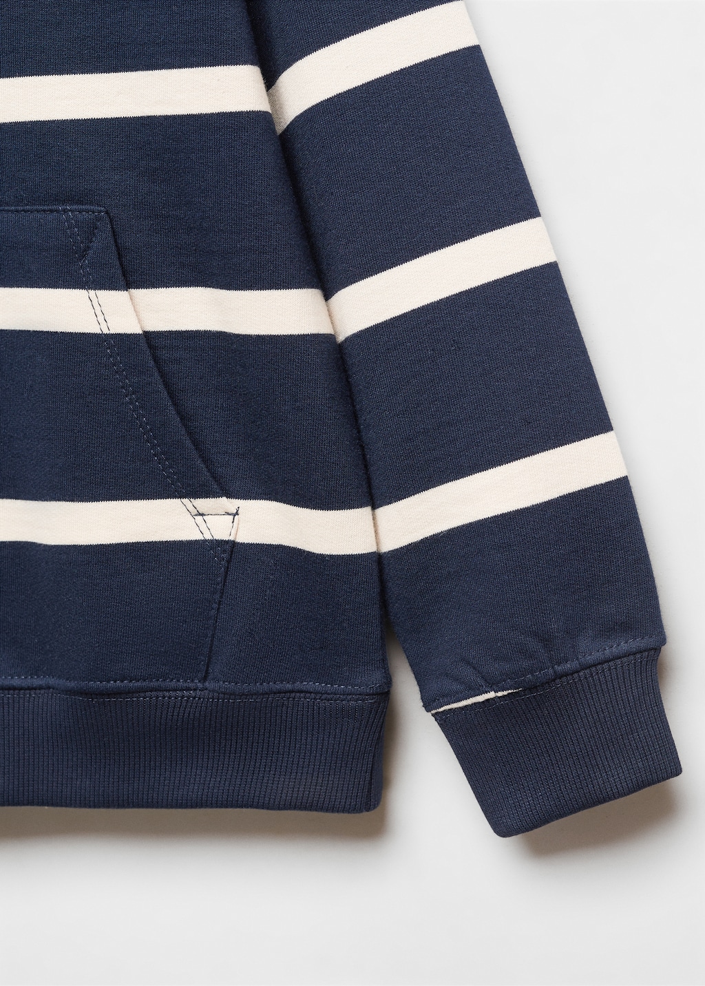 Striped hooded sweatshirt - Details of the article 8