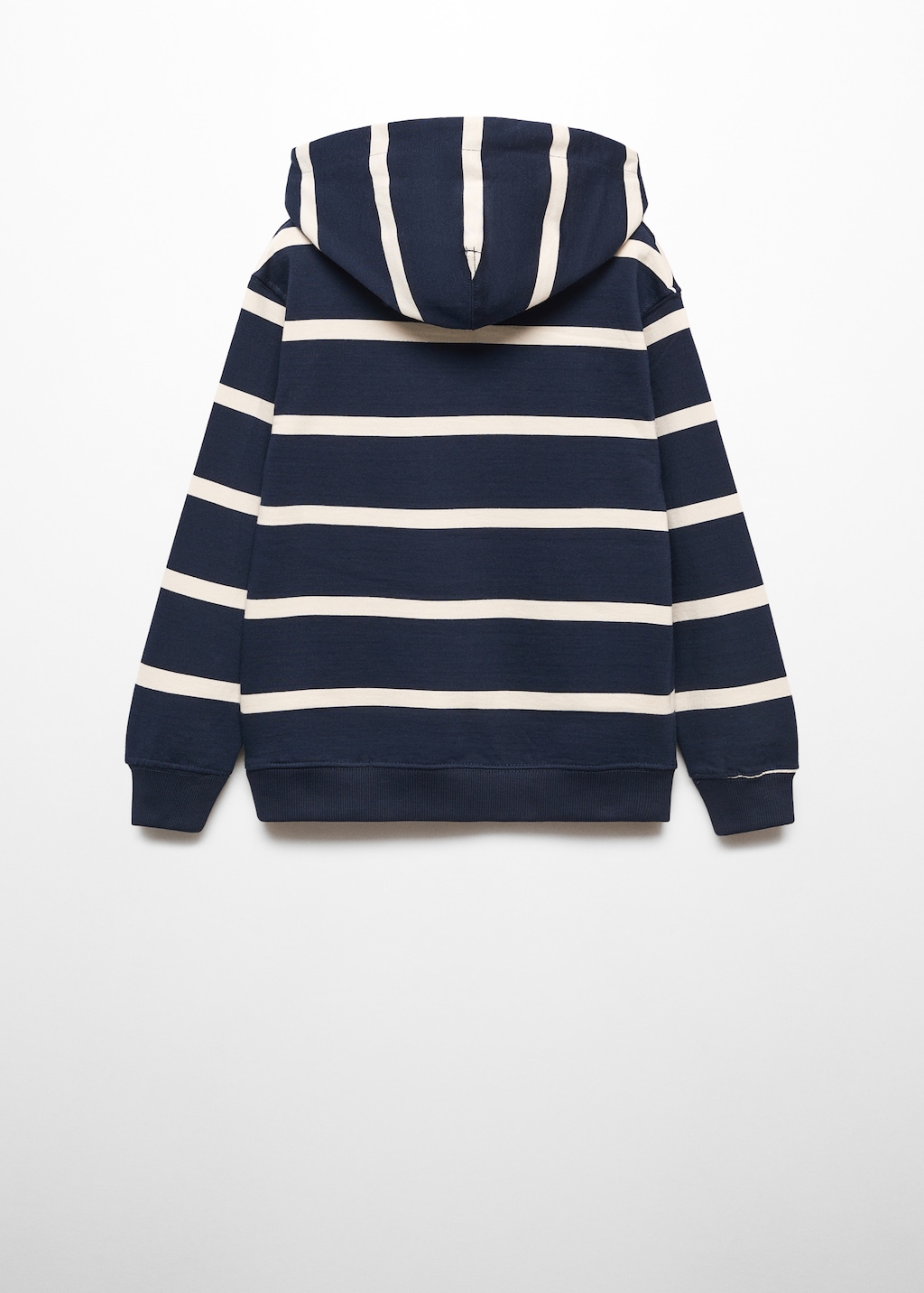 Striped hooded sweatshirt - Reverse of the article