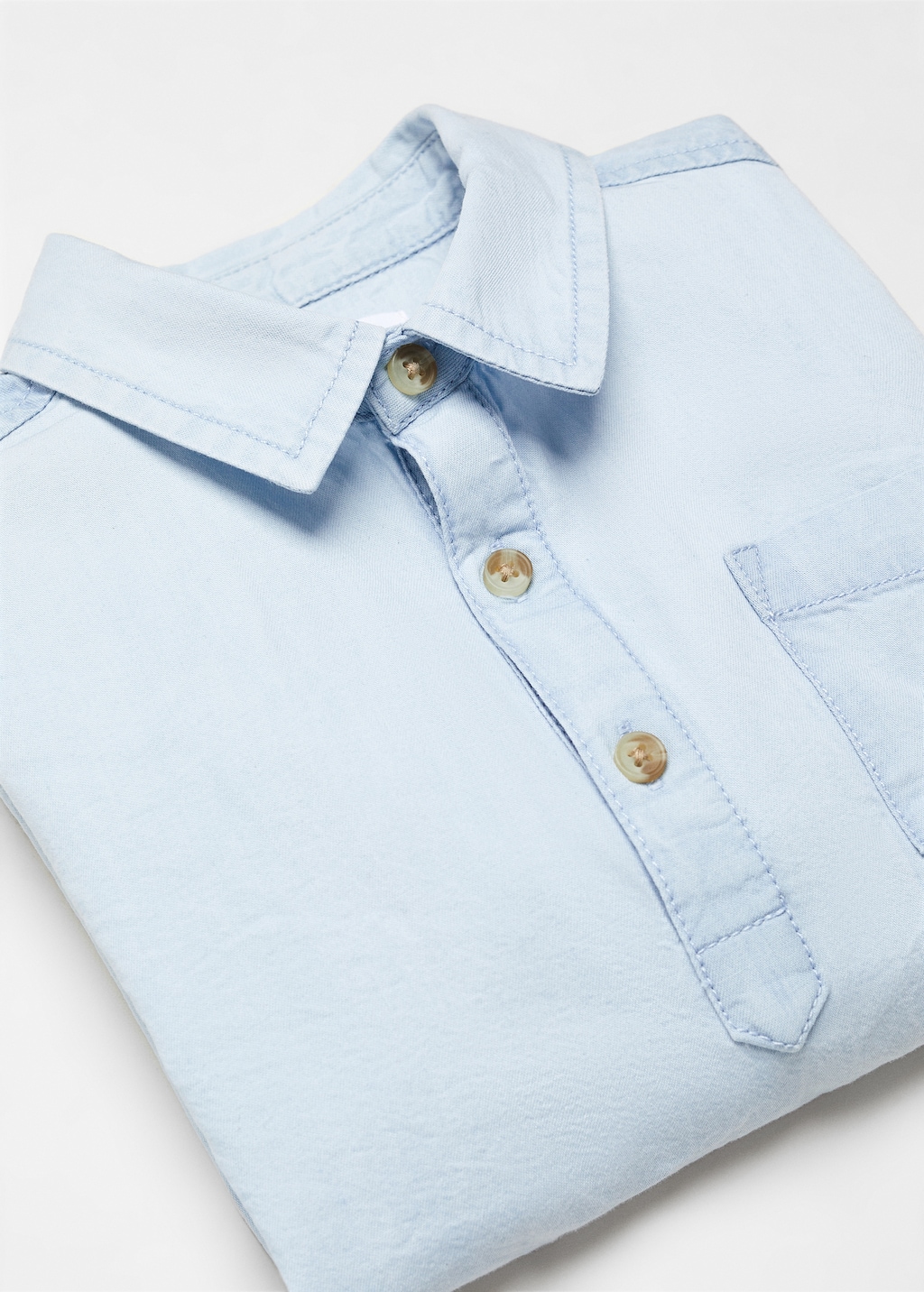 Chest-pocket cotton shirt - Details of the article 8