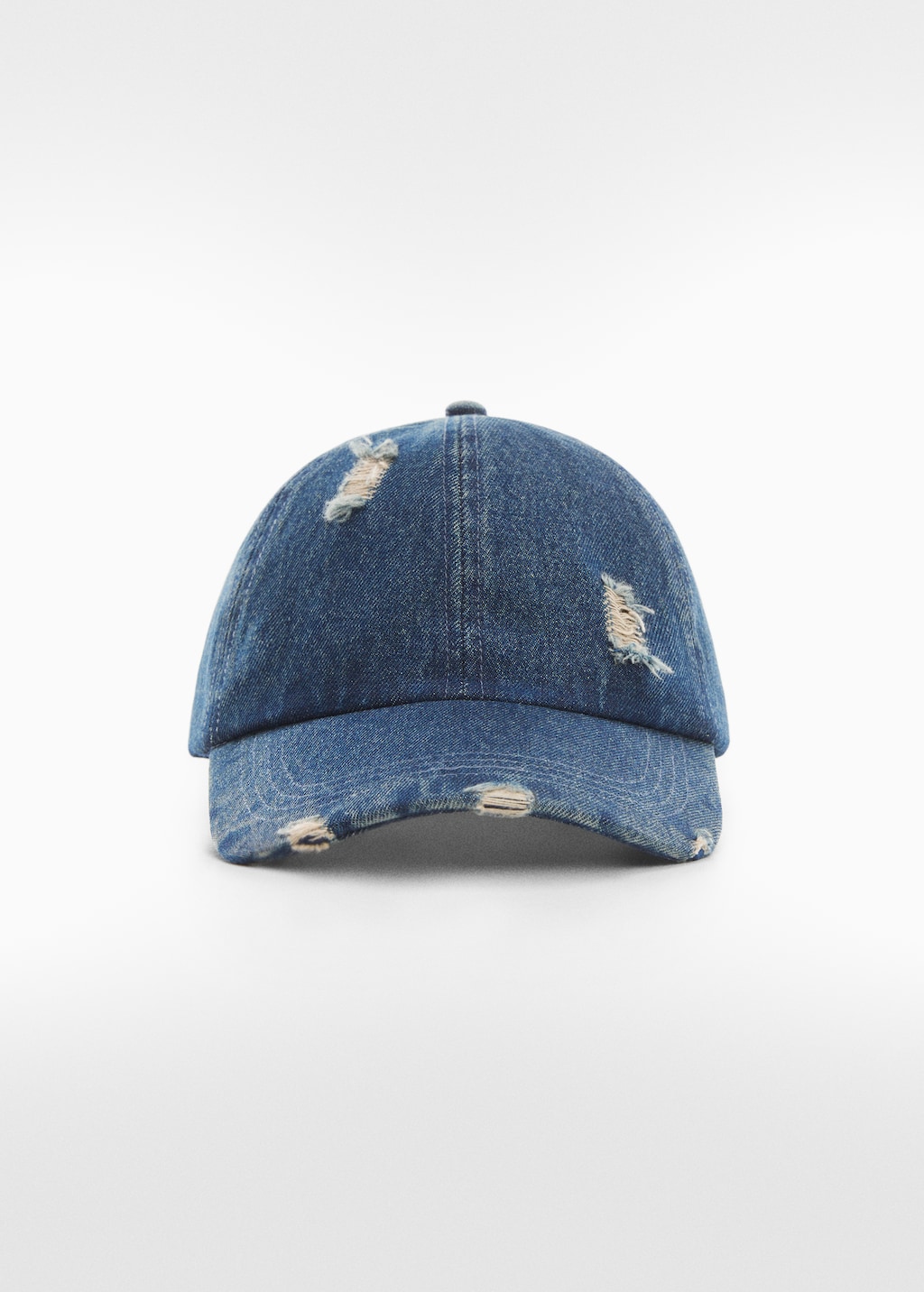 Ripped denim cap - Medium plane